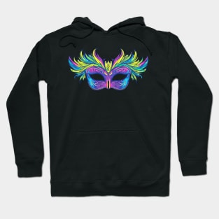 Fat Tuesday Masquerade, Mardi Gras Mask Hoodie